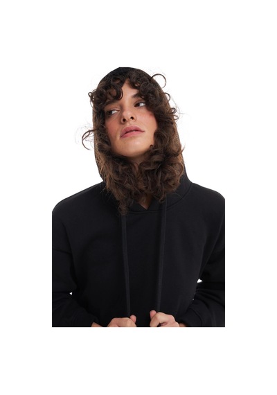 Ollacollection Kanguru Cepli Sweatshirt Siyah