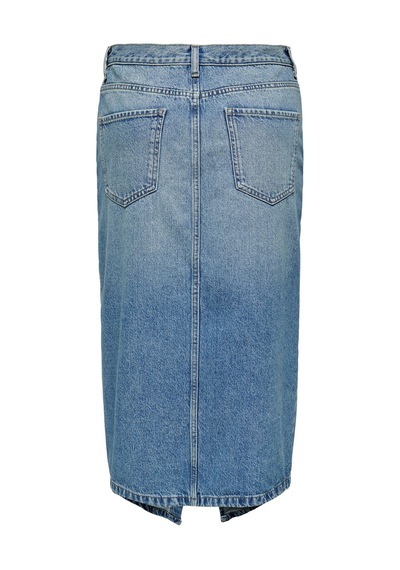 Only Onlenya Front Slıt Mıd Skırt Mb Dnm Kadın Medium Blue Denim Etek - 15326839