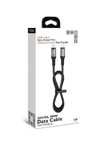 100w Type-c To Type-c Örgülü Hızlı Şarj Ve Veri Aktarım Kablosu / 1.2 Metre / 20v/5a Diğer