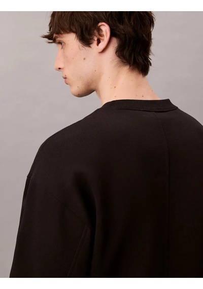 Calvin Klein Premıum Fleece Logo, Ub1 Siyah Erkek Sweatshirt