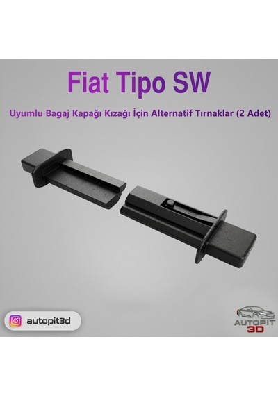 Fiat Tipo Sw Uyumlu Bagaj Kapağı Kızağı Alternatif Tırnaklar 2 Adet