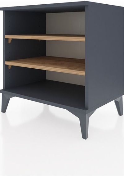 Hyperion Komodin 2 Raflı 60x44x64 Antrasit-çam Antrasit