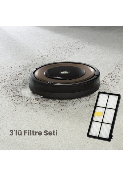 İrobot Roomba 861, 864, 866 İle Uyumlu Hepa Filtre Seti
