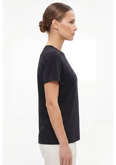 Goffra Kadın Vision Bisiklet Yaka Premium Kalite Yoğun Dokulu Pamuklu T-shirt Siyah W101-r0220-08 Goffra Kadın Vision Bisiklet Yaka Premium Kalite Yoğun Dokulu Pamuklu T-shirt Siyah W101-r0220-08