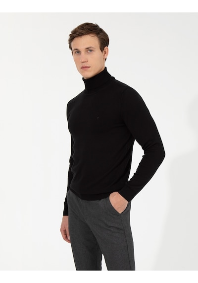Pierre Cardin Erkek Siyah Triko Kazak 50257158-vr046 Siyah