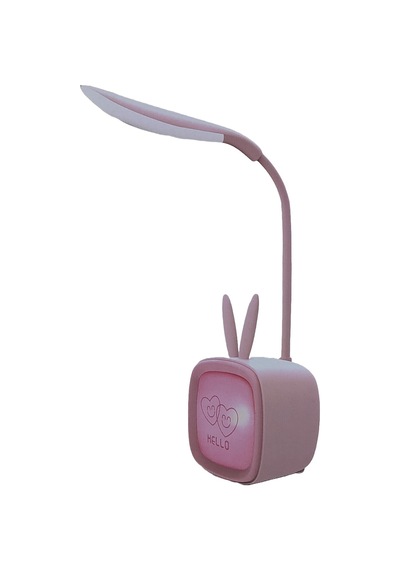 Hedyex Budret Şarjlı 400mah Led Masa Lambası Akrobatik Gece Lambası Pembe