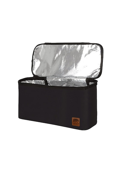 Kamp Ayısı Thermo Bag - Sıcak/soğuk Termal Korumalı Kamp, Piknik, Plaj Çantası 16+22 Lt Siyah