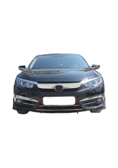 Honda Civic Fc5 2016-2020 Ön Tampon Çıtası Krom 2 Prç. P.çelik