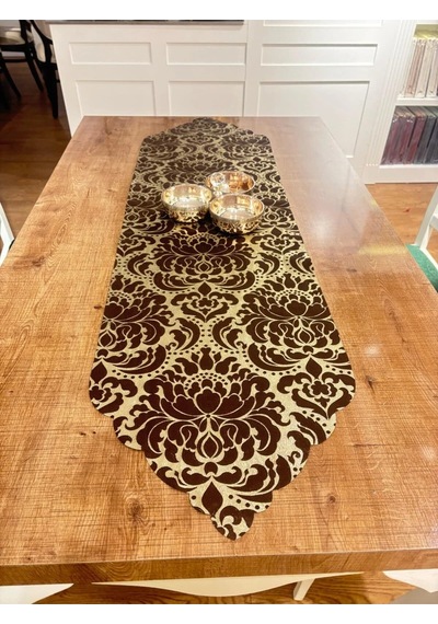 Çağla Kahve Runner 40 X 140 Cm 1512 Kahverengi