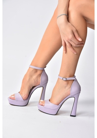 Fox Shoes Lila Topuklu Kadın Ayakkabı K404580109