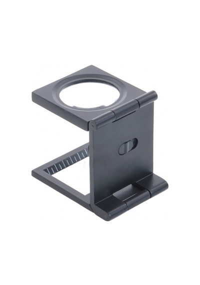 Özel Üretim Okuma Aracı Hobi Aleti -25x25 Mm Full Çelik Kaplı Katlamalı Büyüteç Th-9005b