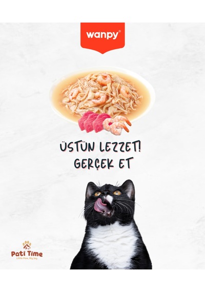 12li Yetişkin Kedi Yaş Maması Ton Balığı & Karides Premium Kalite 12 X 70 Gr