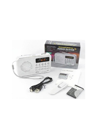 L-938 Şarjlı Taşınabilir Fm Radyo Dijital Ekranlı Usb/tf/sd/aux Destekli Bl-5c Bataryalı