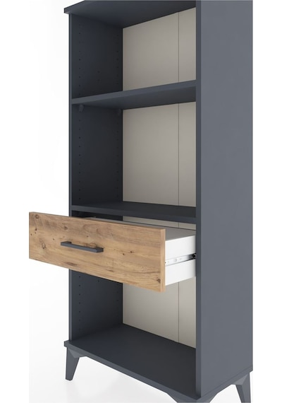 Hyperion Dolap 2 Raflı Tek Çekmeceli 60x44x134 Antrasit-çam Antrasit Hyperion Dolap 2 Raflı Tek Çekmeceli 60x44x134 Antrasit-çam Antrasit