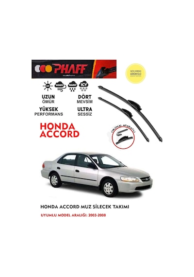 Honda Accord Silecek 2015 Model Araca Özel Aparat