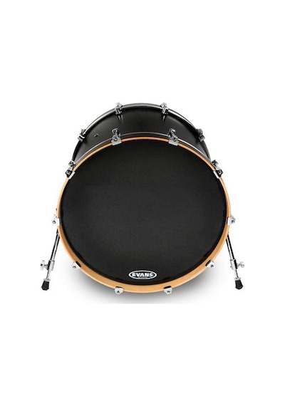 Evans Deri 16" Eq3 Resonant Kick Siyah Ön Ringli-Deliksiz Tek Kat