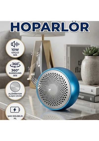 10w Stereo Bluetooth Hoparlör 360 Surround Ses Ve Eller Serbest Görüşme Özellikli