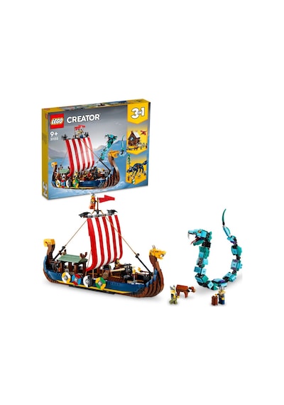 LEGO® Creator 31132 Viking Gemisi ve Midgard Yılanı 1192 Parça