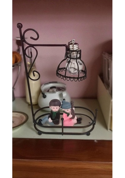 Sevdiklerinize Çok Şık Bir Işıklı Çift Biblo Ürün Boyutu En:10cm Boy:17cm
