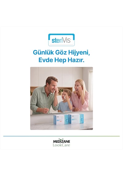 Medizane Lookcare Sterivıs Hassas Göz Temizleme Mendili 30lu