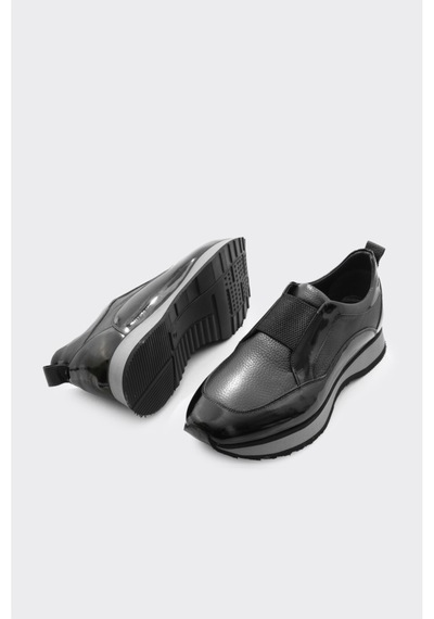 Derinet Hakiki Deri Lastik Bağcıklı Erkek Sneaker S.rugan S.rugan