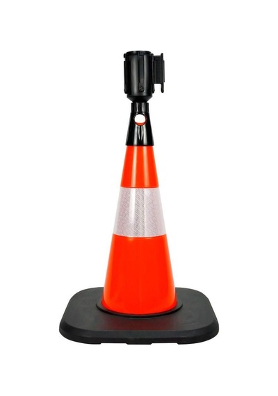 5 Adet Pvc Trafik Konisi 50 Cm Reflektifli Ağırlıklı Trafik Dubası Seti-3548