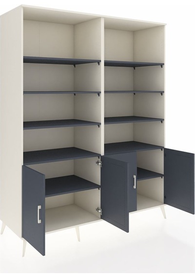 Kronos Gardrop 10 Raflı 4 Kapaklı 176x59x221 Aytaşı-antrasit Antrasit Kronos Gardrop 10 Raflı 4 Kapaklı 176x59x221 Aytaşı-antrasit Antrasit
