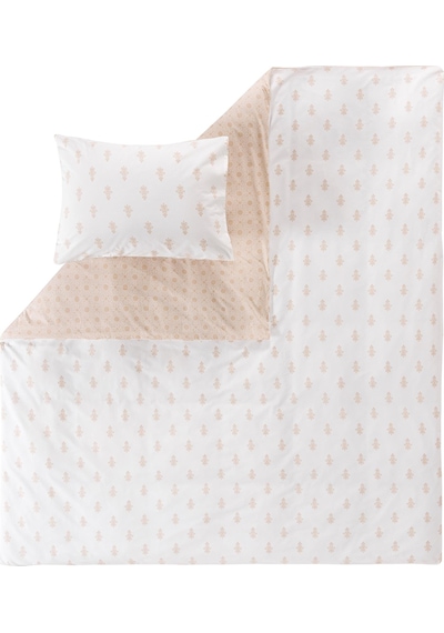 Mix & Match Noelle %100 Pamuk Tek Kişilik Nevresim Seti Bej