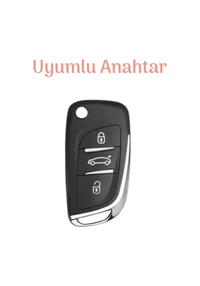Citroen C1 C2 C3 C4 C5 Uyumlu Lüx Anahtar Koruma Kılıfı Siyah