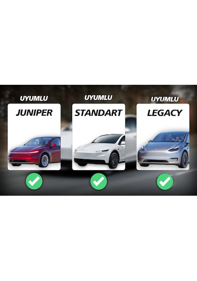 Tesla Model Y Juniper Standart İçin Uyumlu Cam Üst Spoiler Düz Model Parlak Karbon