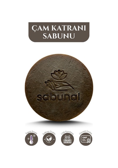 Sabunal Çam Katranı Sabunu 3 Adet - Hassas Ciltler İçin Doağl Bakım Sabunu