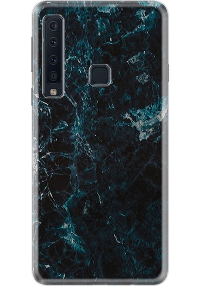 Samsung Uyumlu Galaxy A9 2018 Kilif Desenli Blue Mix Mermer 1377 527818040
