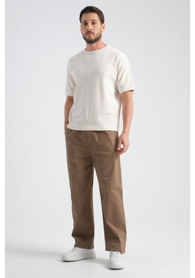 Redline Calmfit Erkek Baggy Kalın Beli Lastikli Pantolon Taba