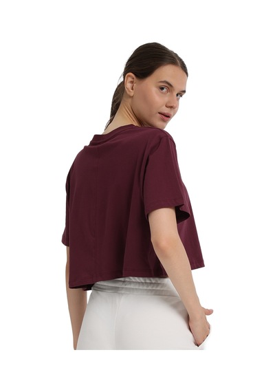 Sportive Sedona Cropped Kadın Bordo Günlük Stil T-shirt 25kk1034-brd 1776533 Bordo