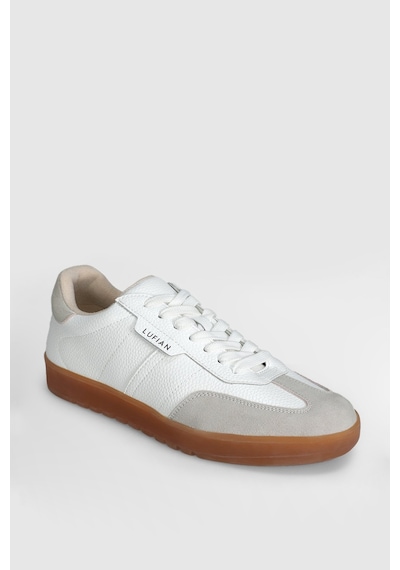 Lufian 112230231 Brian Sneaker Erkek Deri Ayakkabı Beyaz