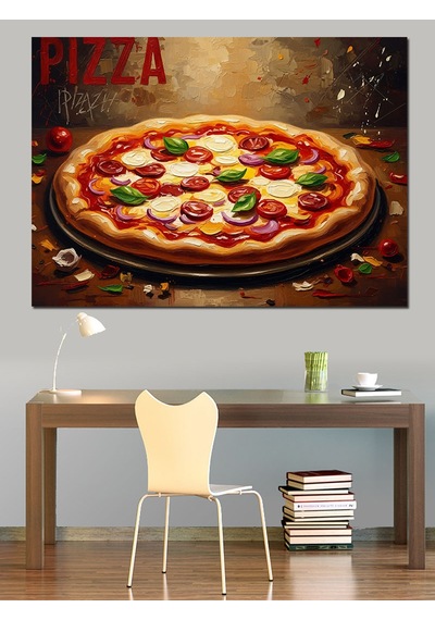 Ahşap Tablo İştah Açıcı Büyük Pizza Tablosu