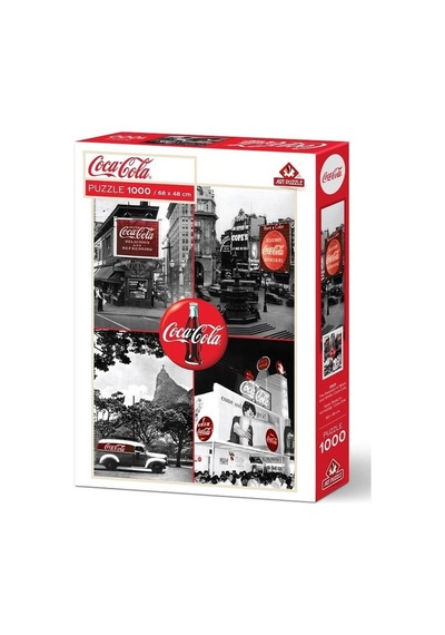 Art Puzzle Coca-cola Siyah Beyaz'ın Kırmızılığı 1000 Parça Puzzle
