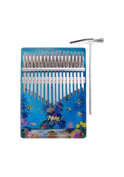 Midex Klx-640 Okyanus Cam Kalimba 17 Tuşlu Full Set