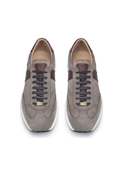 Vizon Bağcıklı Sneaker -02131--süet Vizon - Antik K.kahve Çok Renkli