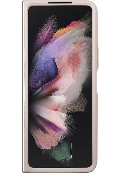 Galaxy Z Fold 5 Uyumlu Kılıf Guess Lisanslı Pu Deri Taşlı Üçgen Logo 4g Desenli Strass Siyah