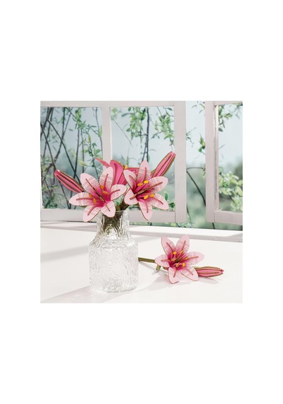 Ahşap Lilyum Maketi 3d Puzzle Ahşap Minyatür Maket Kiti Dıy Kendin Yap