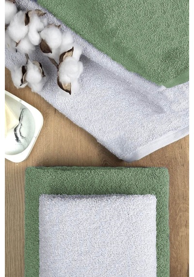 4 Lü Banyo Havlusu Takımı Soft Büyük Havlulu Pamuklu Havlu Seti 90x150 Cm Beyaz 001