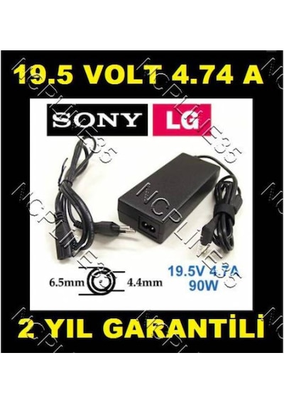 LG Uyumlu Elci Lege 19.5 Volt 19.5V 4.74A 90W Notebook Adaptör Şarj Alet