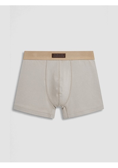 LC Waikiki Lc Waıkıkı Kahverengi Pamuklu Esnek Erkek Boxer 3'lü