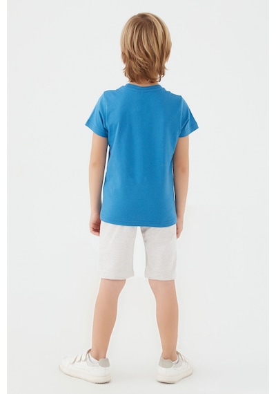 U.S. Polo Assn. U.s. Polo Assn Erkek Çocuk Mavi Bermuda Takım 5274-33397 Mavi