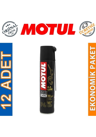 Motul P4 E.Z. Lube 400 Ml Çok Amaçlı Yağlayıcı Sprey 12 Adet