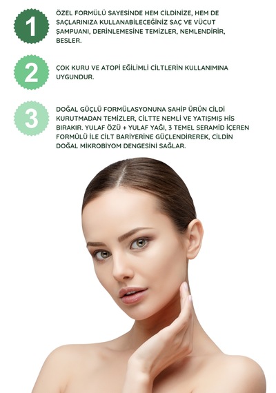 Kuru, Çok Kuru, Atopi Eğimli Ciltler İçin Emoderm Saç&vücut Şampuanı 400 Ml