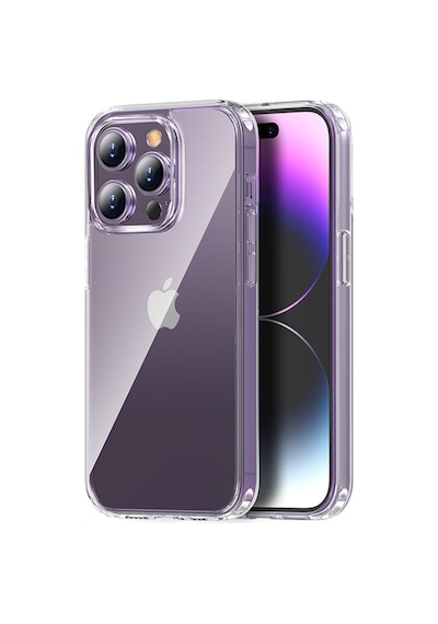 Rock Space Apple Uyumlu iPhone 14 Pro Max Kılıf Crystal Serisi Silikon - Şeffaf Şeffaf