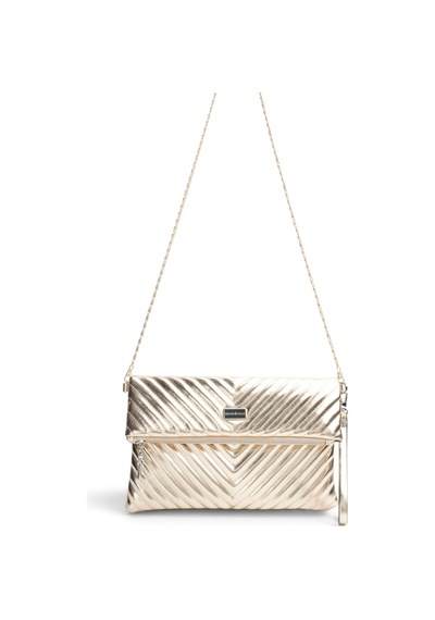 Silver Polo Altın - Altın Kapitone V Kadın Portföy Ve Clutch El Çantası Sp1134