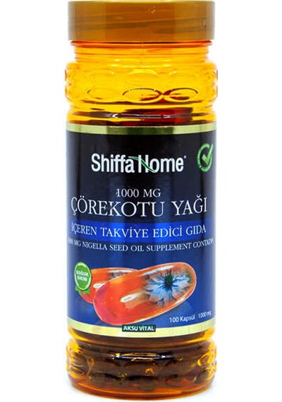 Shiffa Home Çörekotu Yağı Kapsül 1000 Mg 100 Softgel